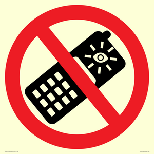 P910 Prohibition: No camera phones